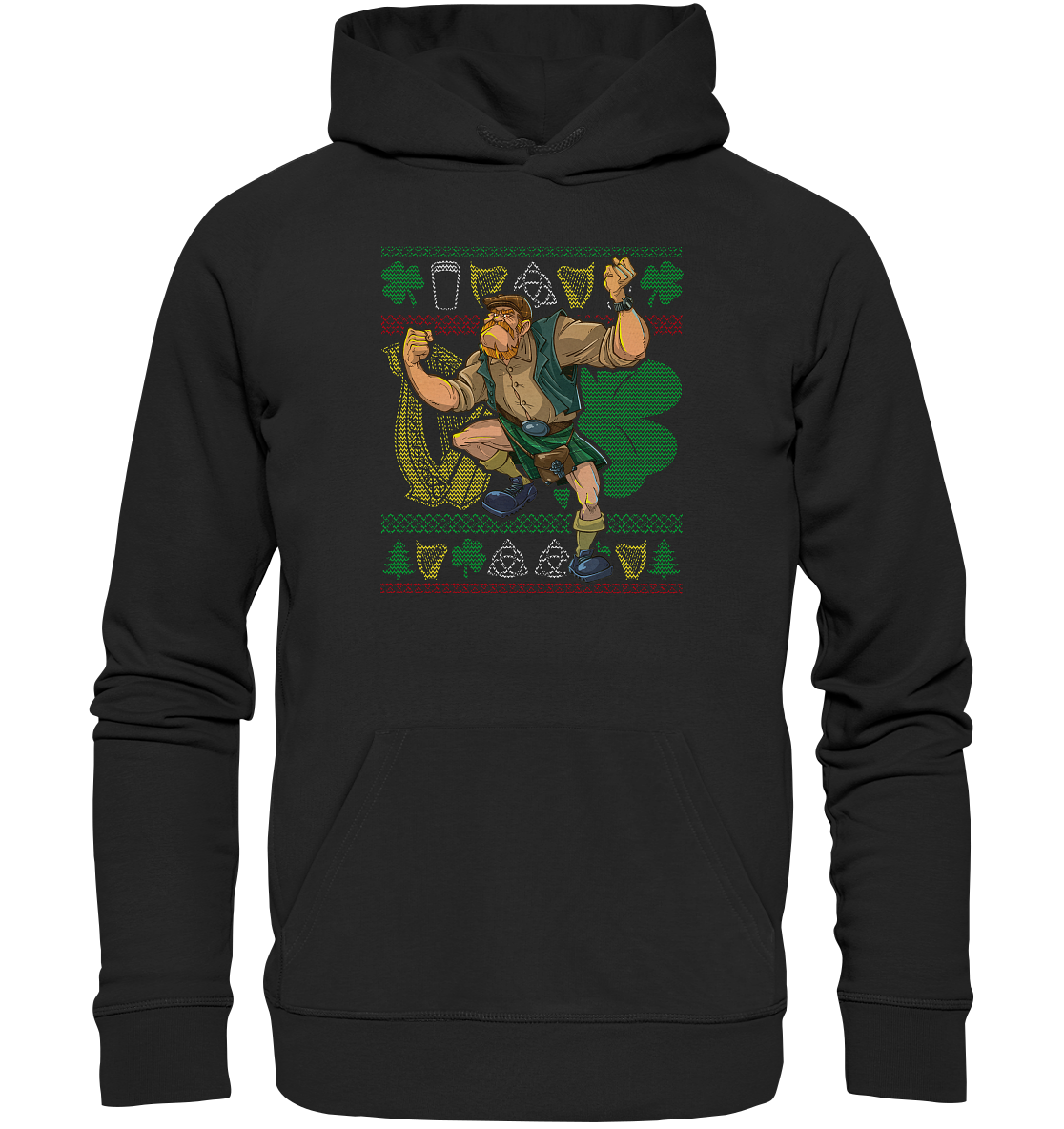 Irish Pub Fighter (Christmas) - Premium Unisex Hoodie