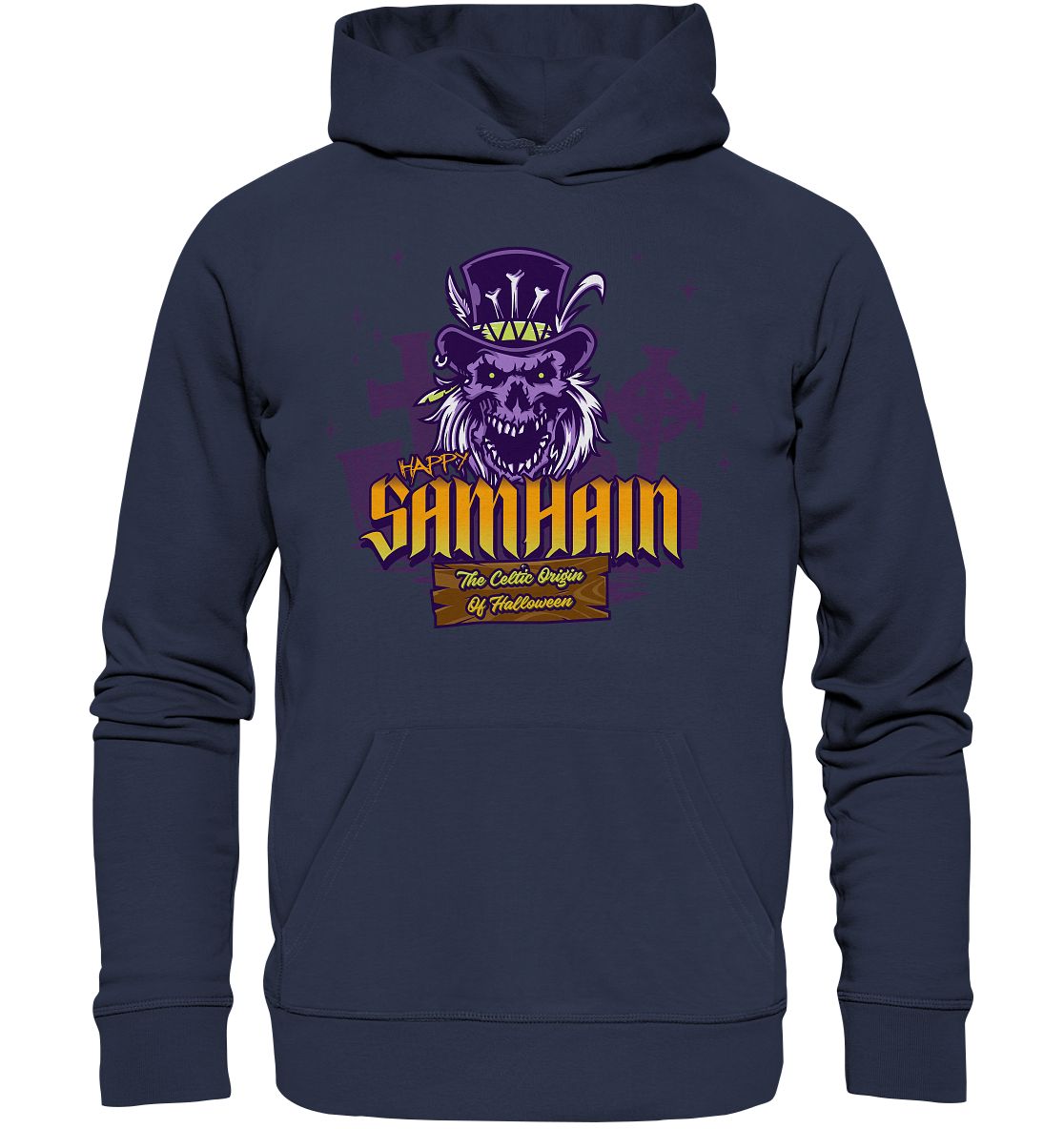 Happy Samhain "The Celtic Origin Of Halloween" - Premium Unisex Hoodie