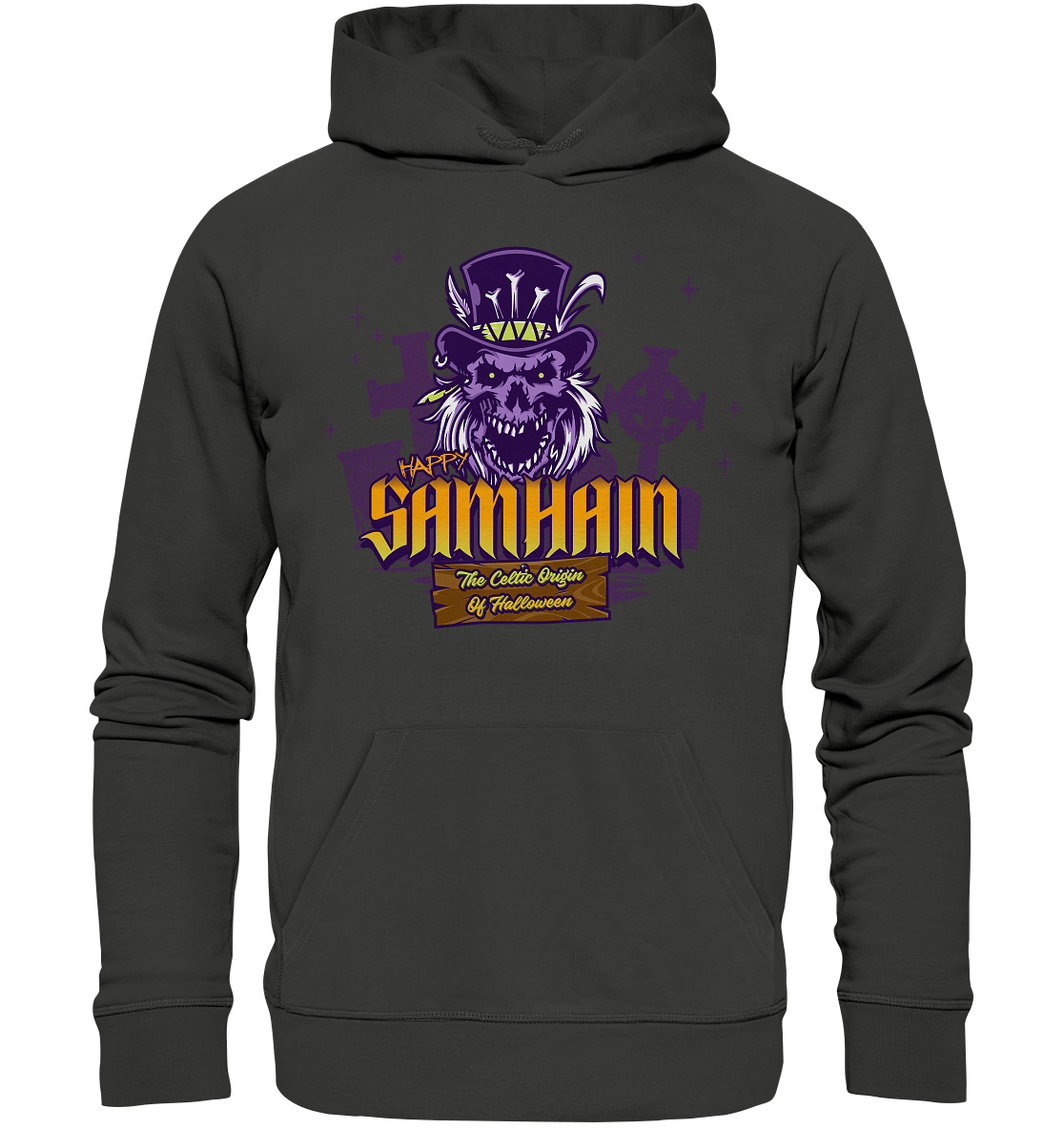 Happy Samhain "The Celtic Origin Of Halloween" - Premium Unisex Hoodie