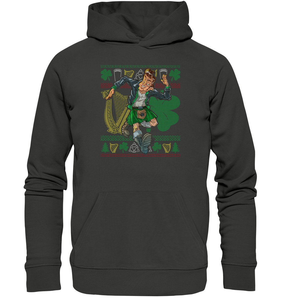 Irish Pub Guy (Christmas) - Premium Unisex Hoodie