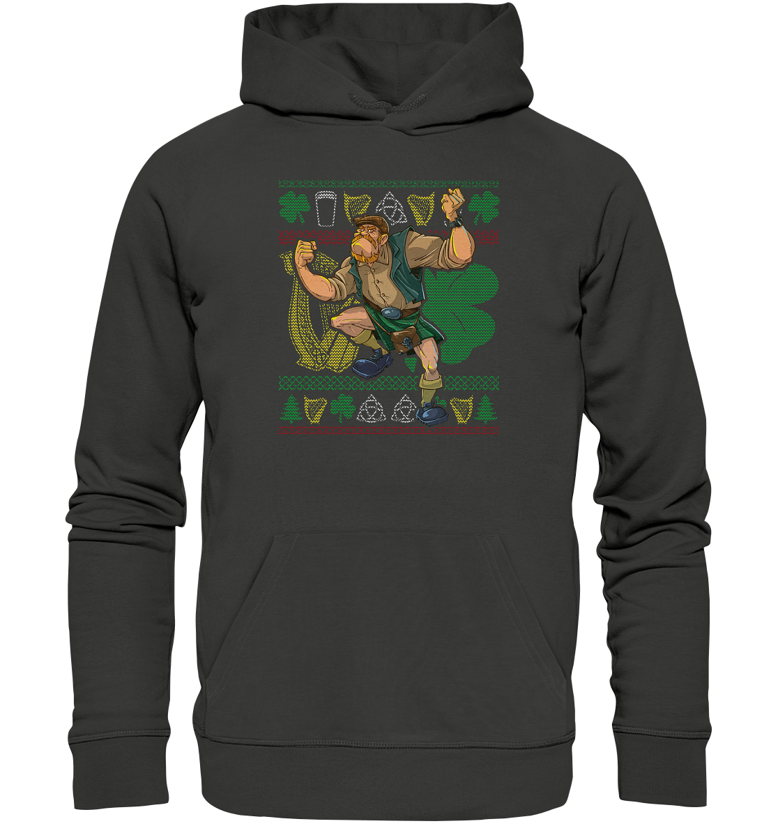 Irish Pub Fighter (Christmas) - Premium Unisex Hoodie