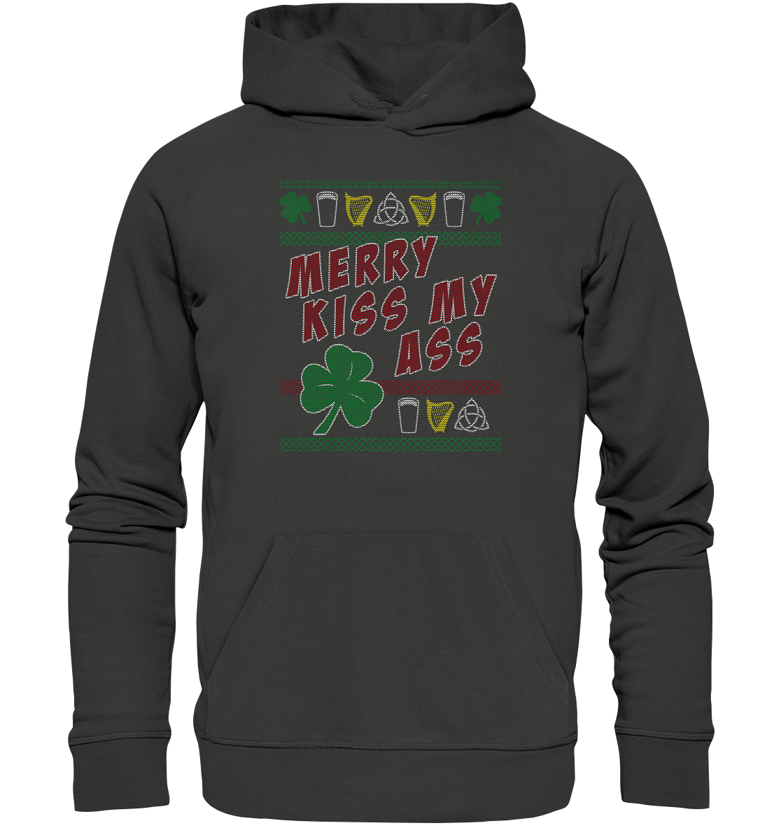 Merry Kiss My Ass (Christmas) - Premium Unisex Hoodie