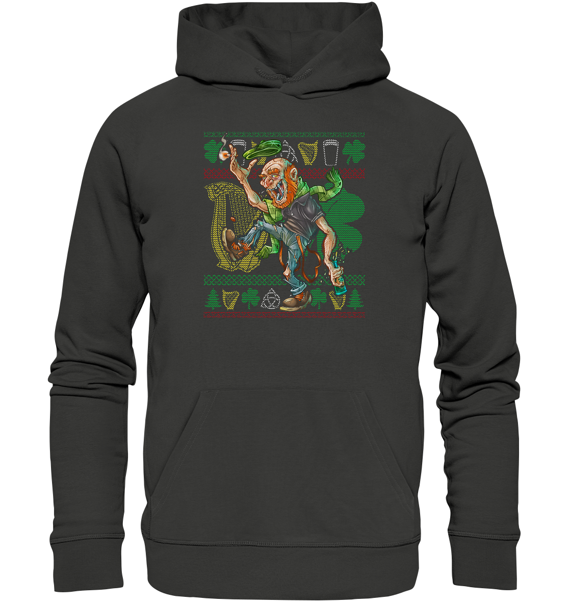 Old Irish Bastard (Christmas) - Premium Unisex Hoodie