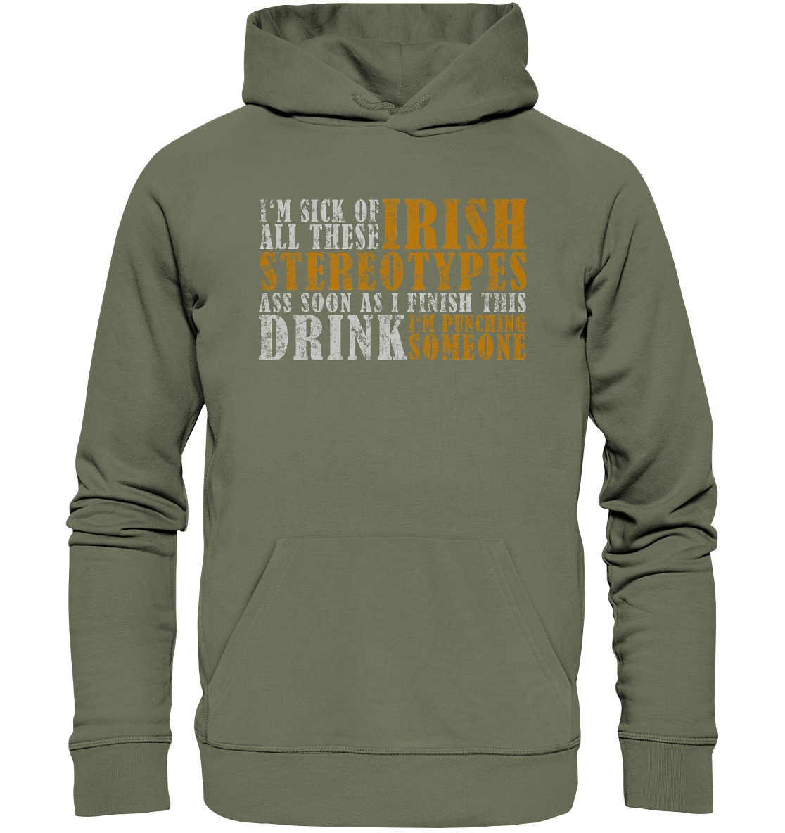 Irish Stereotypes "Punching Someone I" - Premium Unisex Hoodie