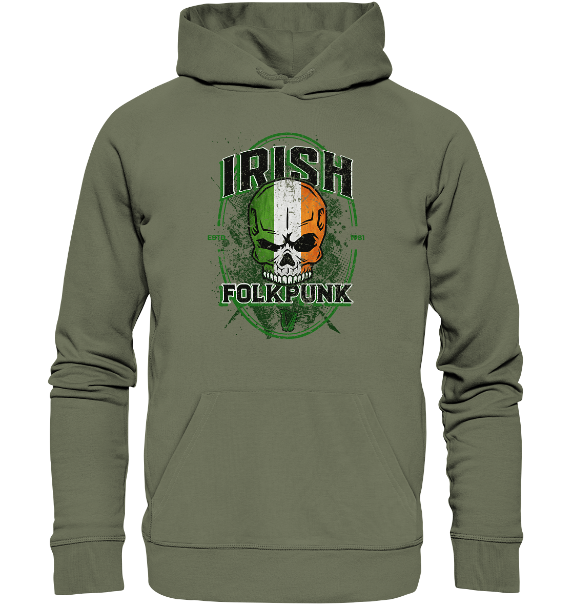 Irish Folkpunk "Skull" - Premium Unisex Hoodie