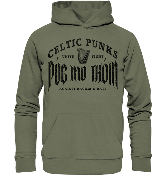 Póg Mo Thóin Streetwear "Celtic Punks Against Racism & Hate / Unite & Fight" - Premium Unisex Hoodie