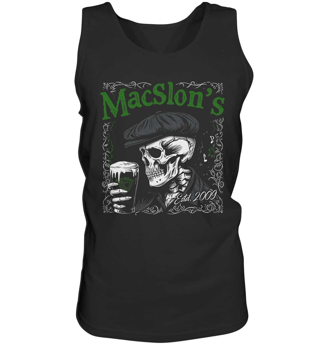 MacSlon's "Estd. 2009 / Drinking Skull" - Tank-Top