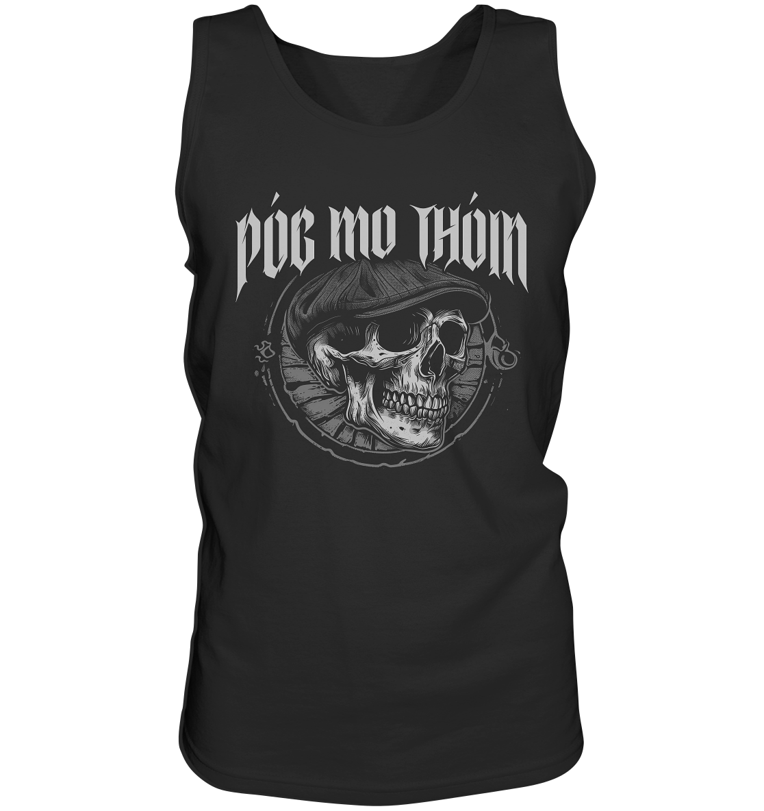 Póg Mo Thóin Streetwear "Flatcap-Skull I" - Tank-Top