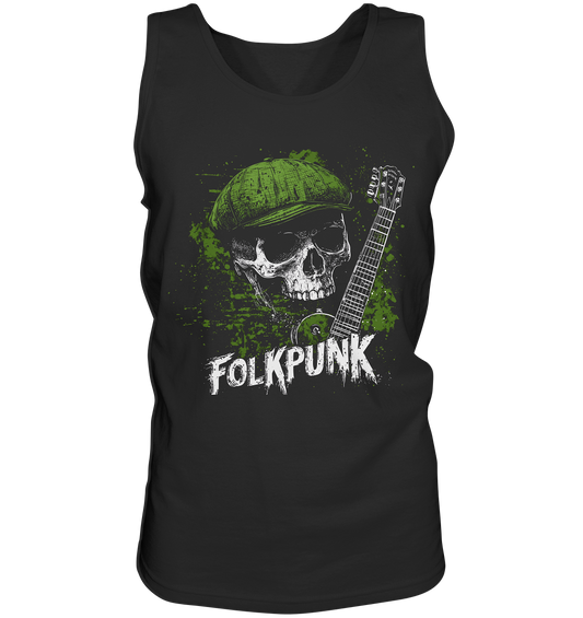 Folkpunk "Skull, Flatcap, Guitar I" - Tank-Top