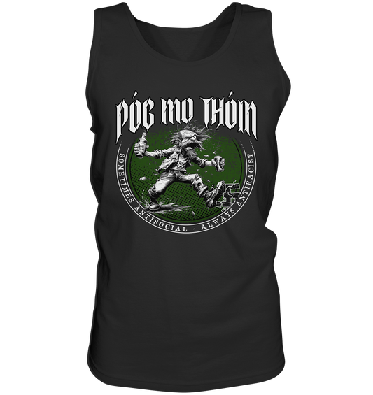 Póg Mo Thóin Streetwear "Sometimes Antisocial - Always Antiracist" - Tank-Top