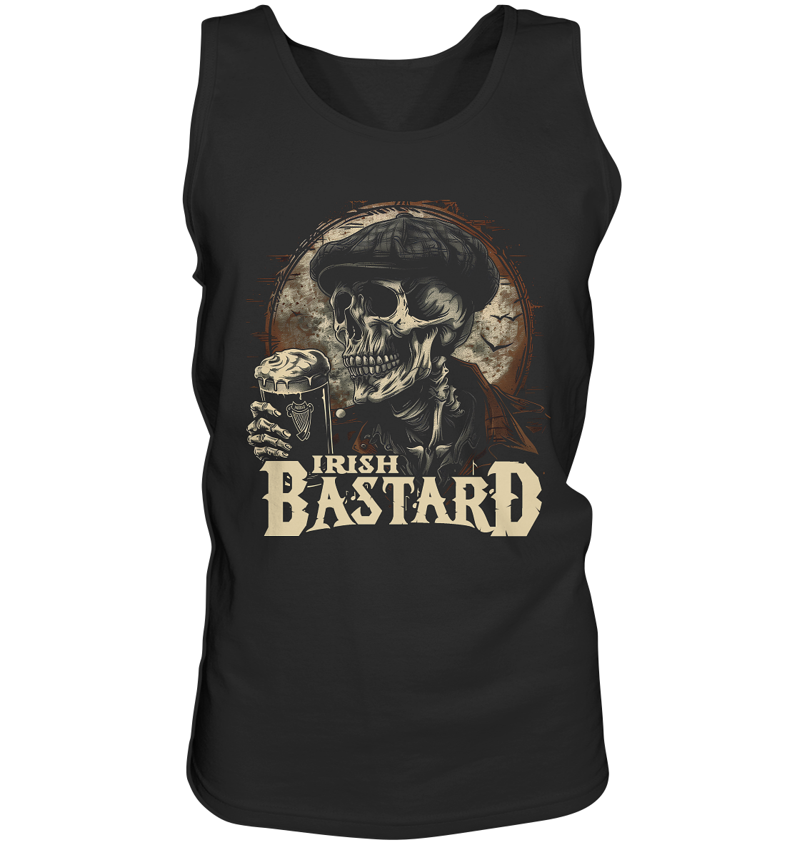 Irish Bastard "Flatcap-Skull IV" - Tank-Top