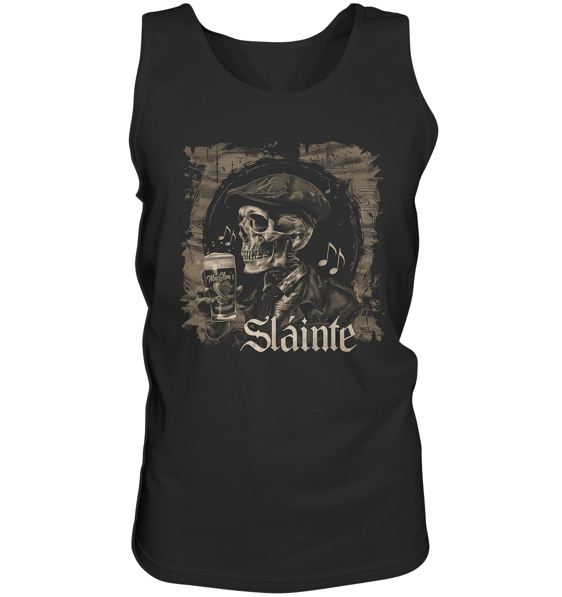 Sláinte "Flatcap-Skull III" - Tank-Top