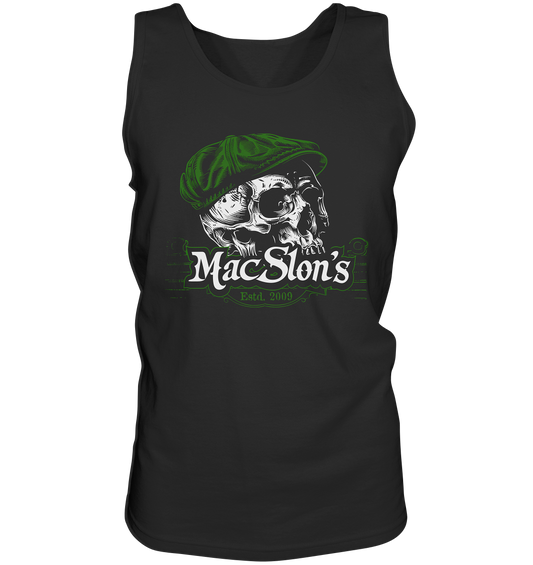 MacSlon's "Estd. 2009 / Flatcap-Skull V" - Tank-Top