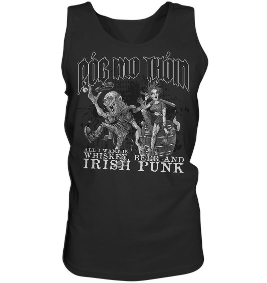 Póg Mo Thóin Streetwear "Whiskey, Beer and Irish Punk" - Tank-Top