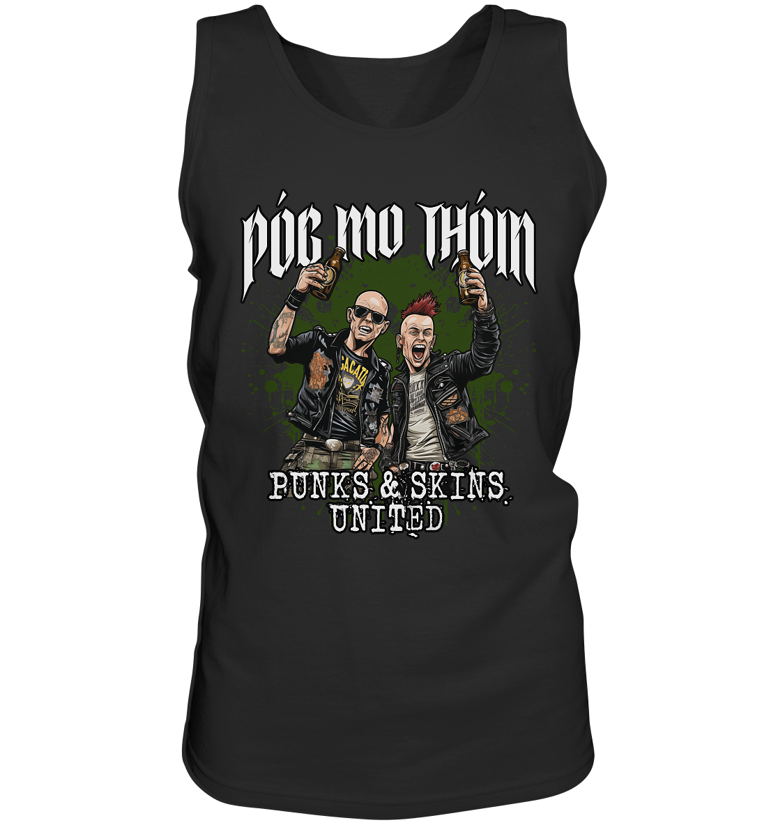 Póg Mo Thóin Streetwear "Punks & Skins United" - Tank-Top