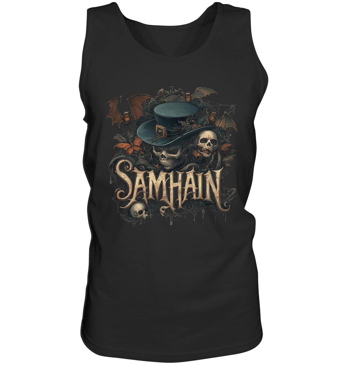 Samhain "Bats & Skulls I" - Tank-Top