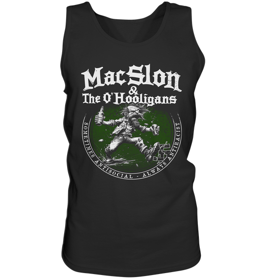 MacSlon & The O'Hooligans "Sometimes Antisocial, Always Antiracist" - Tank-Top