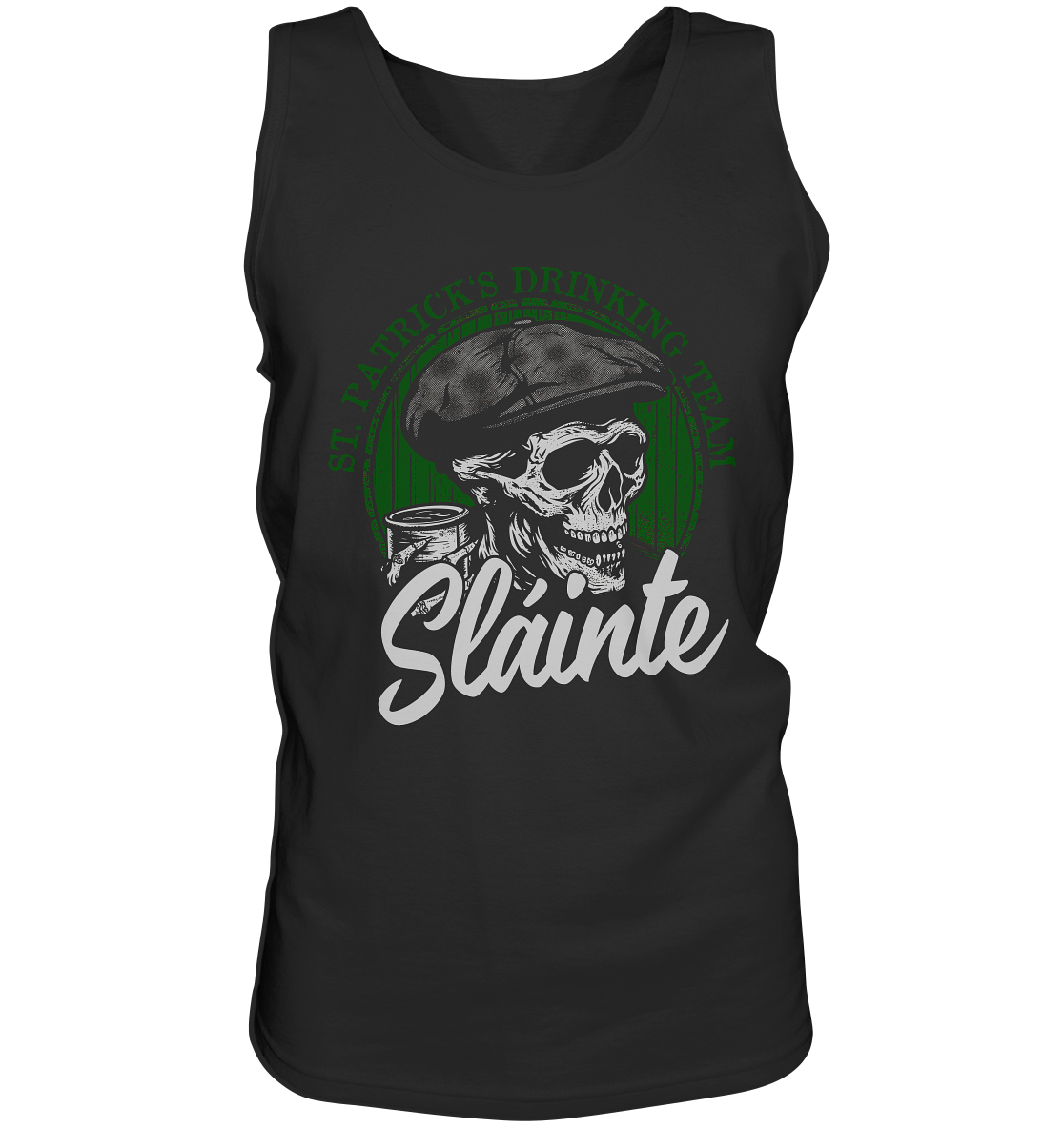 Sláinte "St. Patrick's Drinking Team / Flatcap-Skull I" - Tank-Top