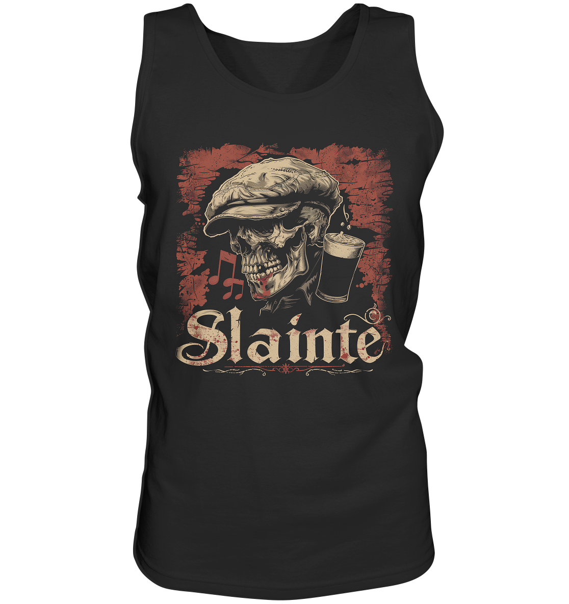 Slainte "Flatcap-Skull II" - Tank-Top