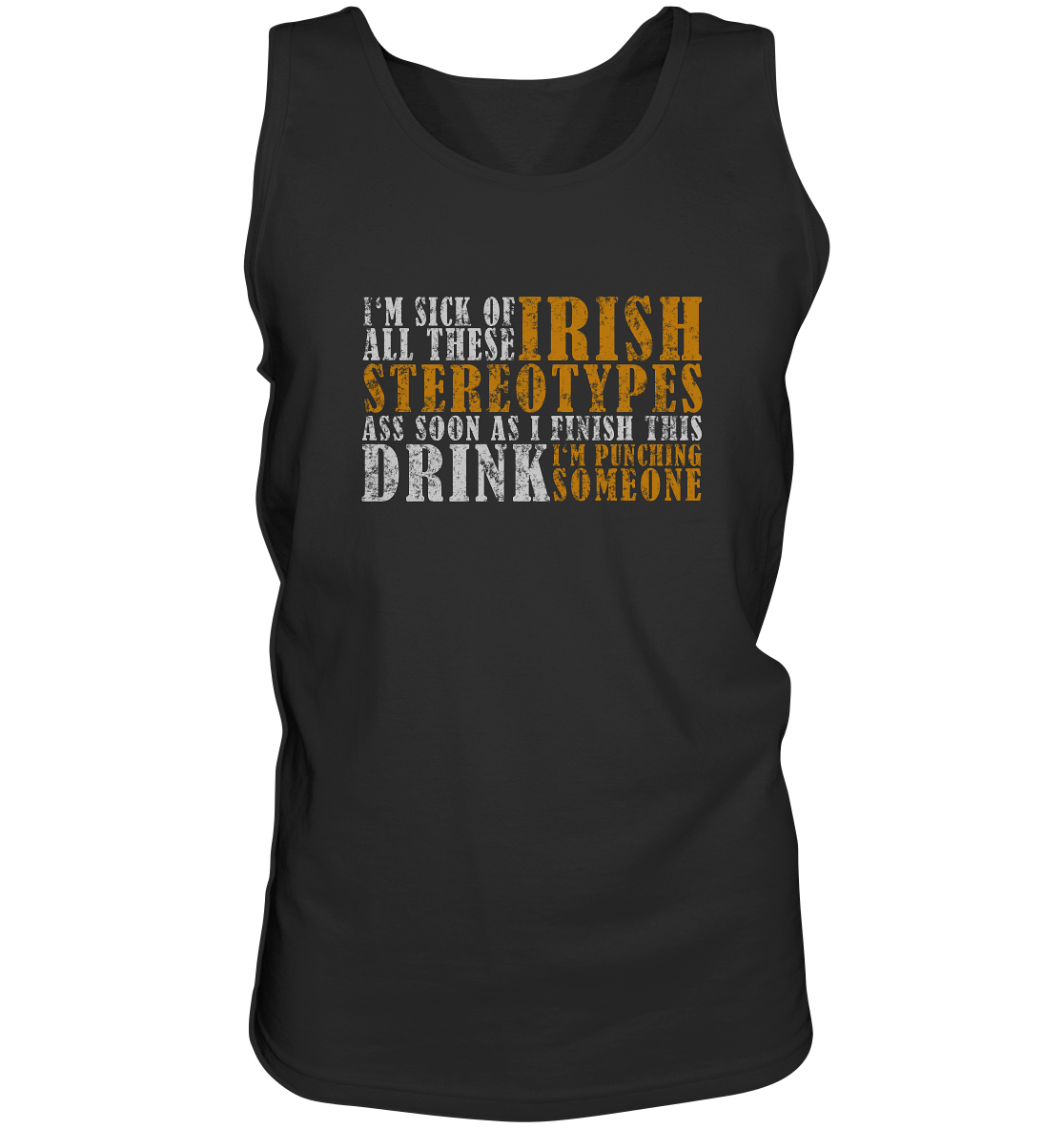 Irish Stereotypes "Punching Someone I" - Tank-Top