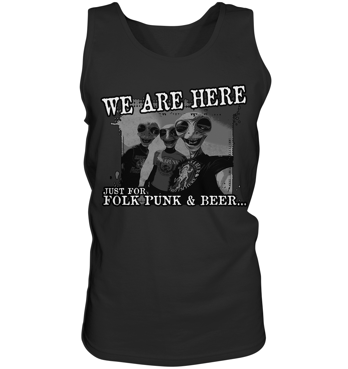 We Are Here "Just For Folk Punk & Beer" - Tank-Top