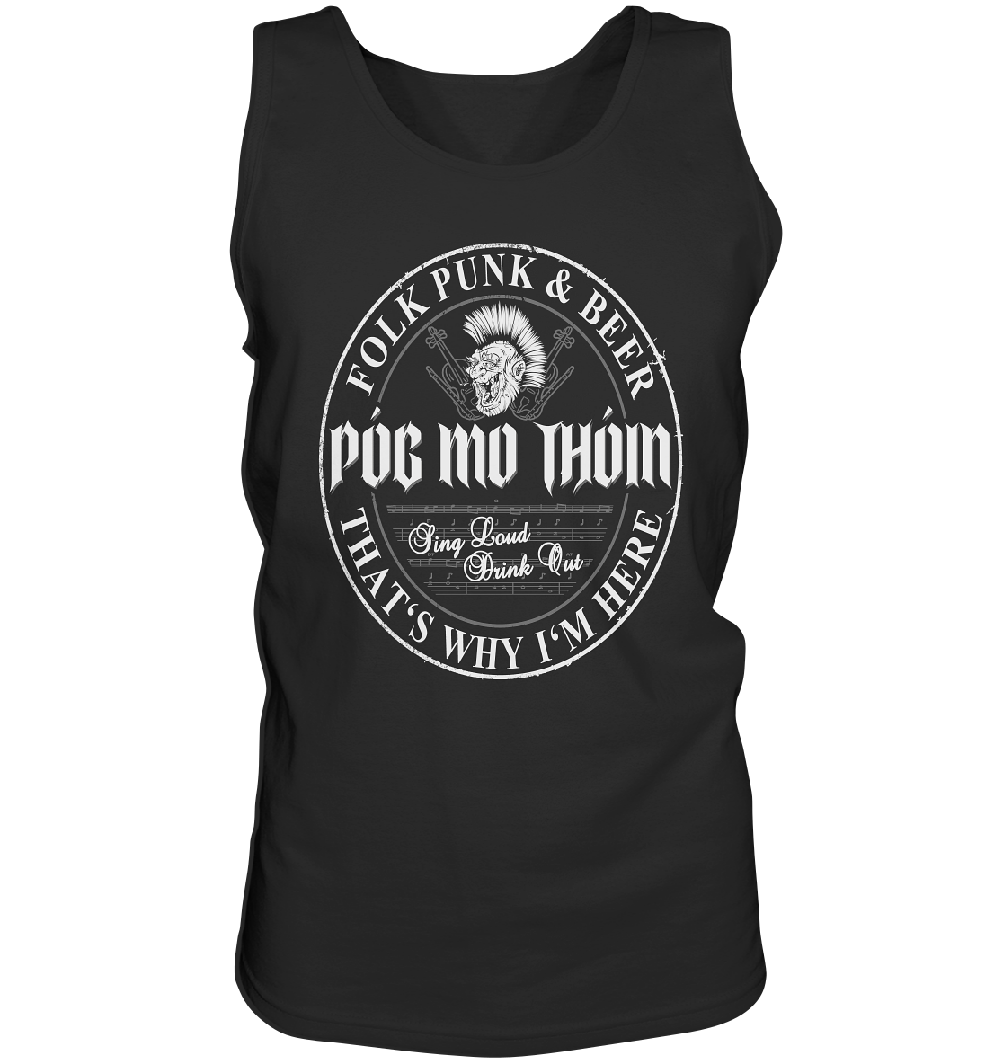 Póg Mo Thóin Streetwear "Folk Punk & Beer" - Tank-Top