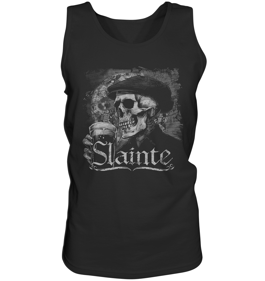 Slainte "Flatcap-Skull I" - Tank-Top