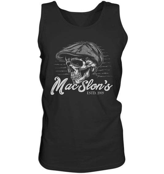 MacSlon's "Estd. 2009 / Flatcap-Skull III" - Tank-Top