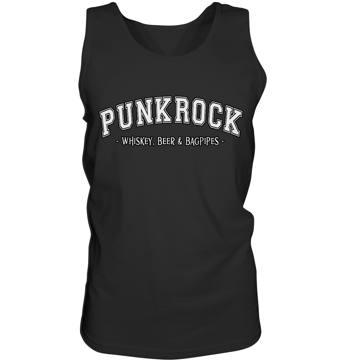 Punkrock "Whiskey, Beer & Bagpipes" - Tank-Top