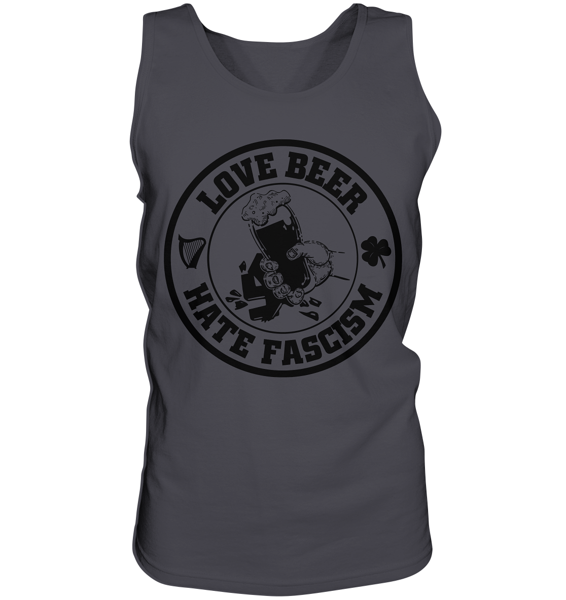 Love Beer - Hate Fascism - Tank-Top