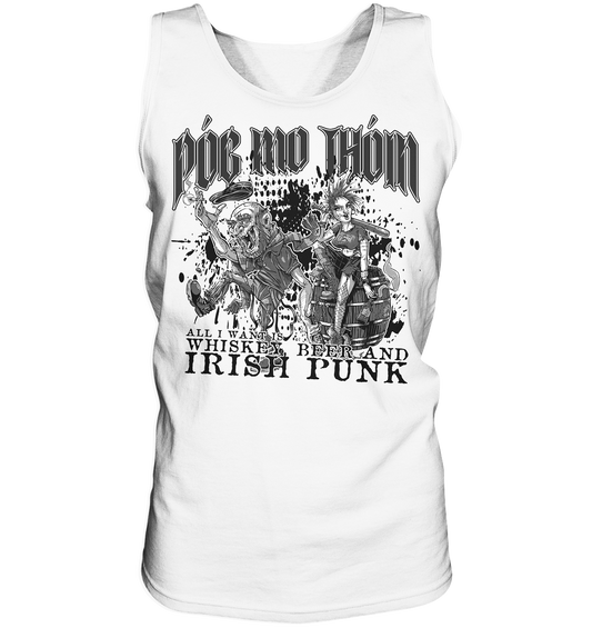 Póg Mo Thóin Streetwear "Whiskey, Beer and Irish Punk" - Tank-Top