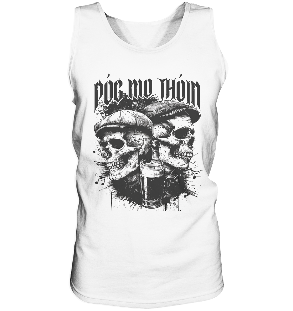 Póg Mo Thóin Streetwear "Two Skulls I" - Tank-Top