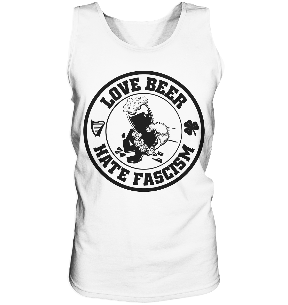 Love Beer - Hate Fascism - Tank-Top