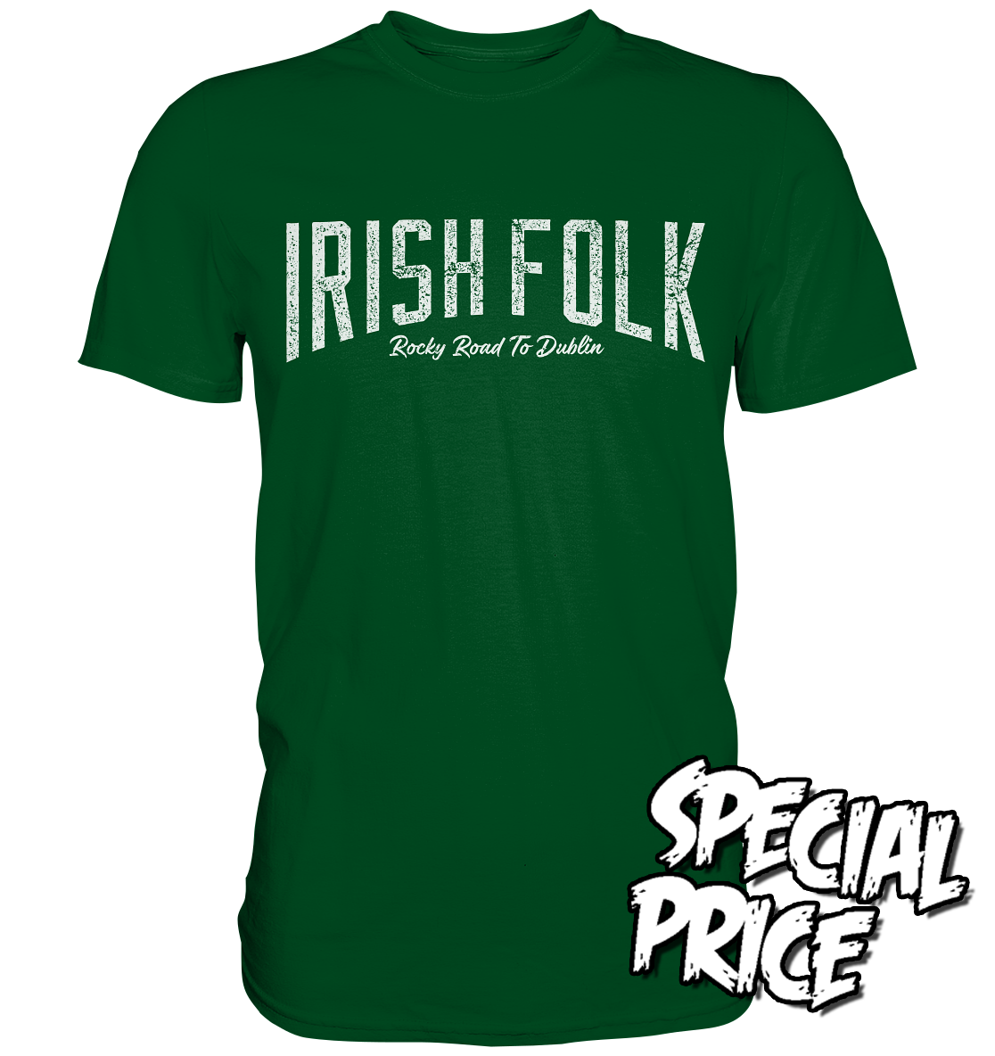 Irish Folk "Rocky Road To Dublin" - Premium Shirt (Größe S)