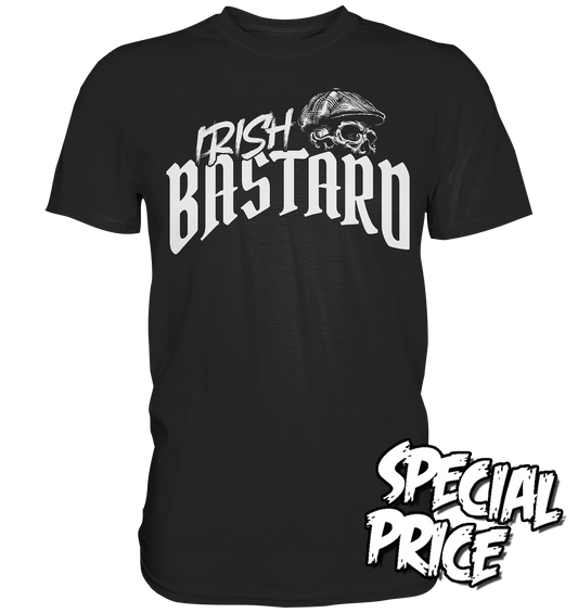 Irish Bastard "Flatcap-Skull V" - Premium Shirt (Größe XL)