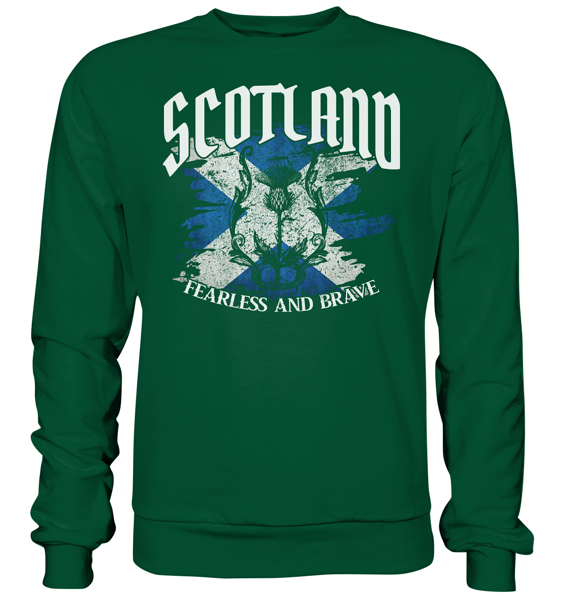 Scotland "Fearless and Brave / Splatter" - Basic Sweatshirt