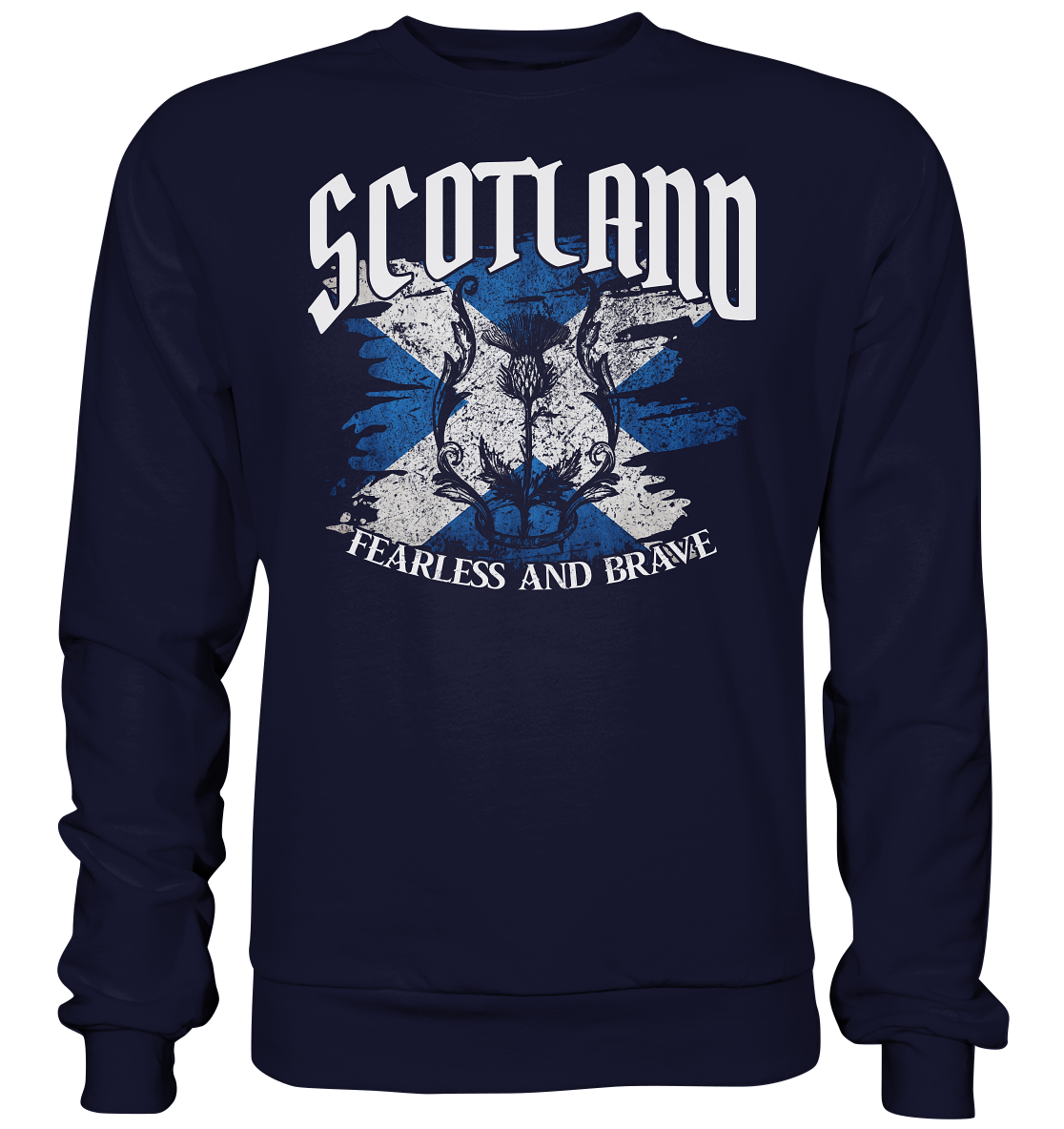 Scotland "Fearless and Brave / Splatter" - Basic Sweatshirt