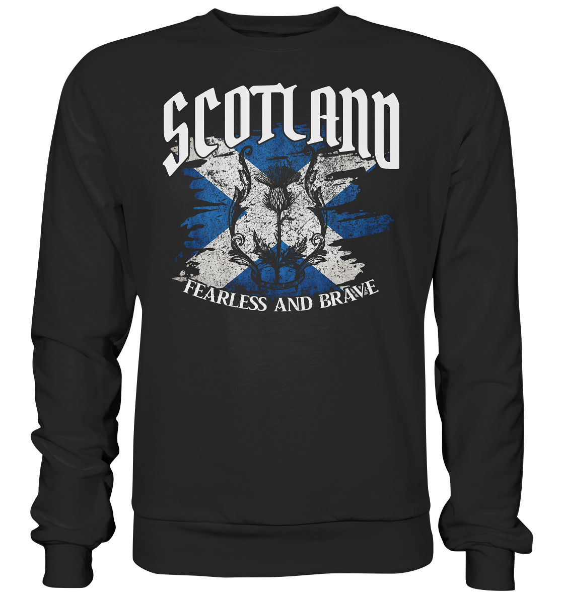 Scotland "Fearless and Brave / Splatter" - Basic Sweatshirt