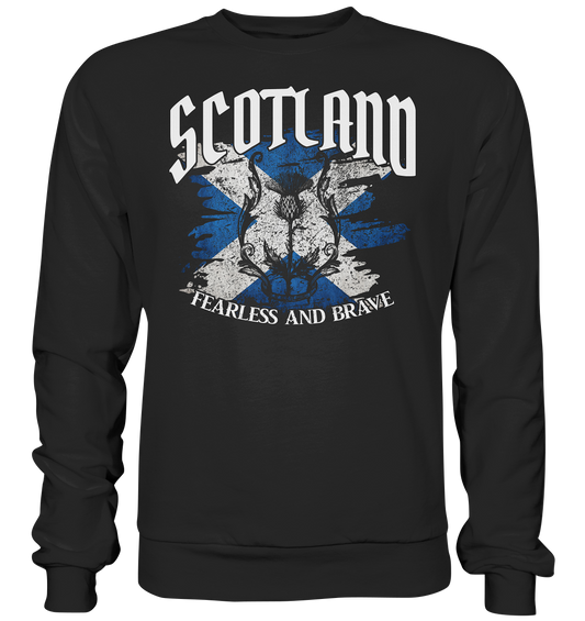 Scotland "Fearless and Brave / Splatter" - Basic Sweatshirt