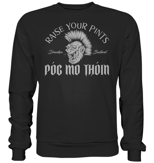 Póg Mo Thóin Streetwear "Drunken Bastard" - Basic Sweatshirt