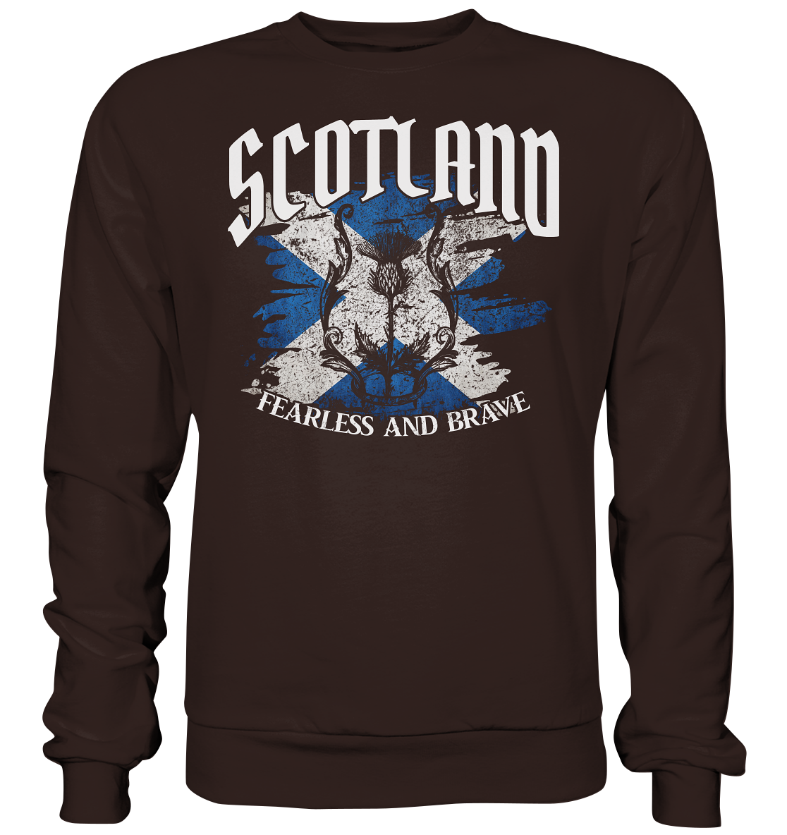 Scotland "Fearless and Brave / Splatter" - Basic Sweatshirt