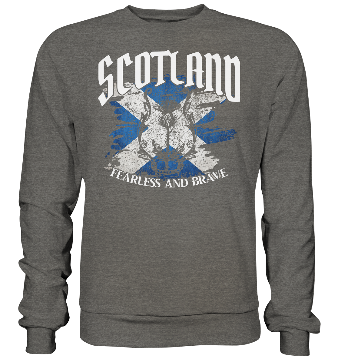 Scotland "Fearless and Brave / Splatter" - Basic Sweatshirt