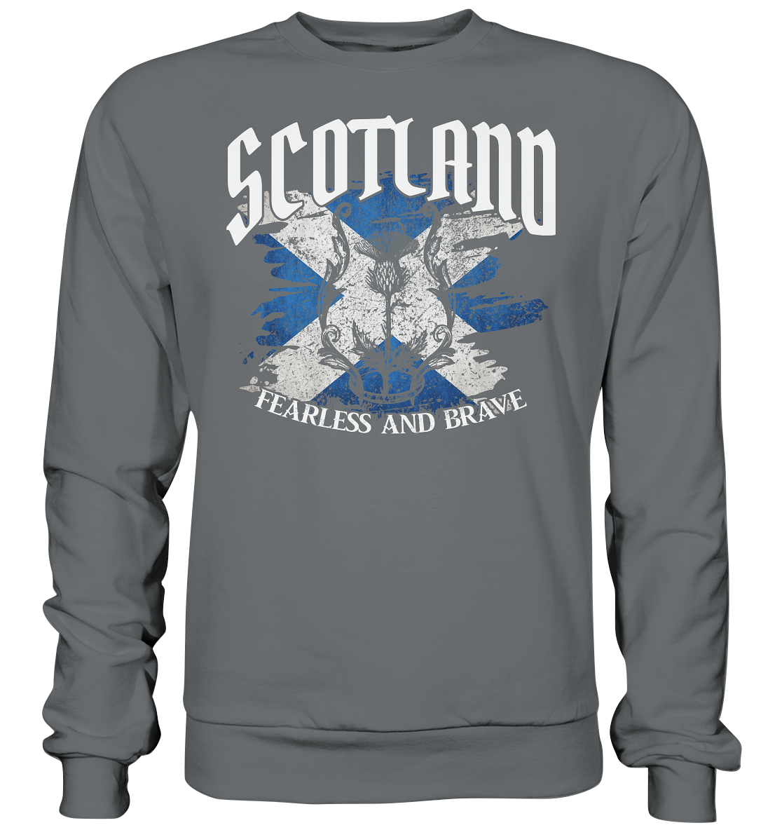 Scotland "Fearless and Brave / Splatter" - Basic Sweatshirt