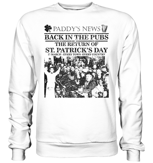 Back In The Pubs "The Return Of St. Patrick's Day" - Basic Sweatshirt