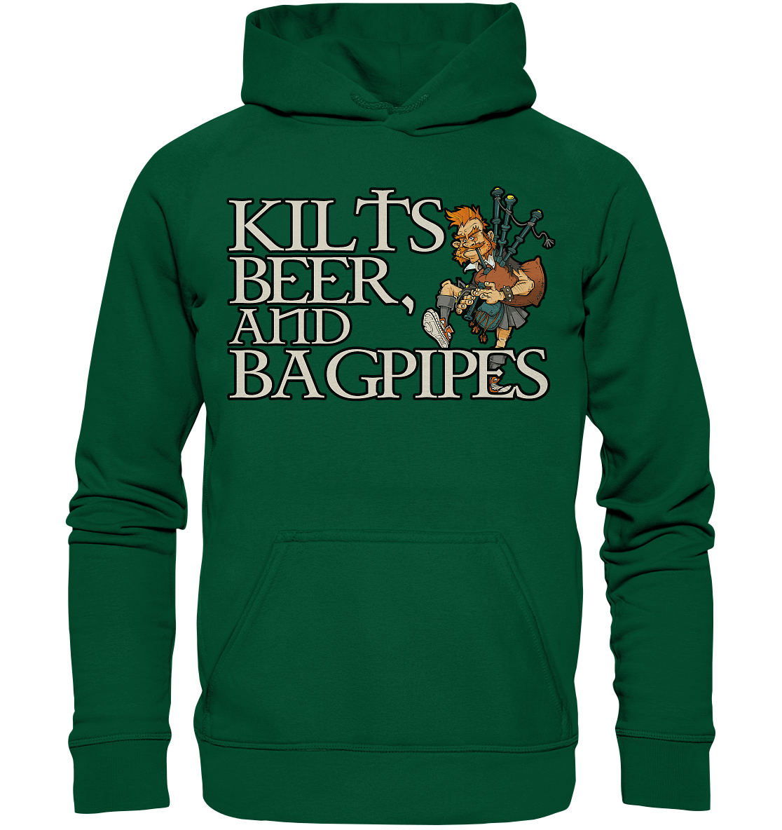 Kilts, Beer & Bagpipes - Basic Unisex Hoodie