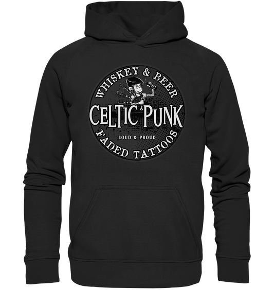 Celtic Punk "Whiskey, Beer & Faded Tattoos" - Basic Unisex Hoodie