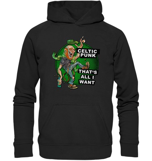 "Celtic Punk - That's All I Want" - Basic Unisex Hoodie