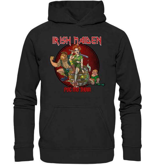 Póg Mo Thóin Streetwear "Irish Maiden" - Basic Unisex Hoodie