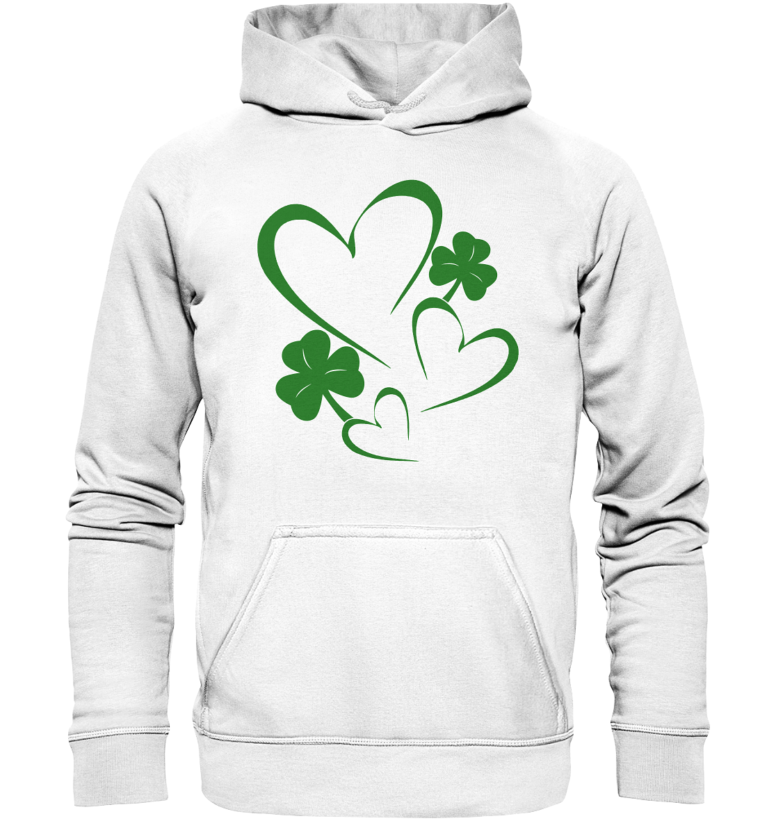 Shamrock & Heart - Basic Unisex Hoodie