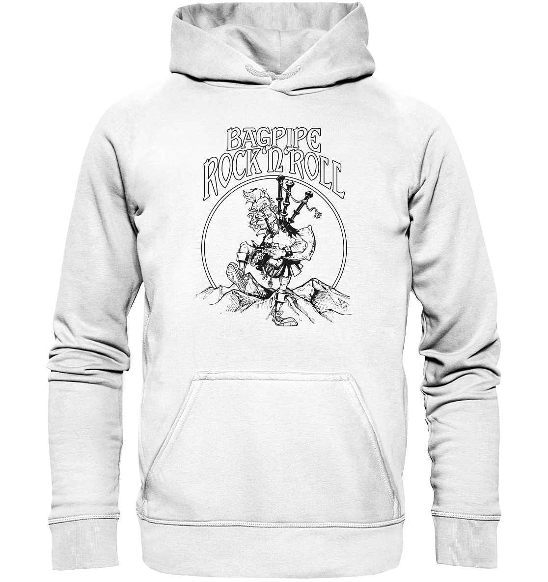 Bagpipe Rock'n'Roll - Basic Unisex Hoodie